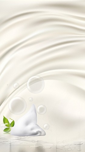 质感丝绸洗面奶洗面奶PSD分层H5背景素材设计与应用解析